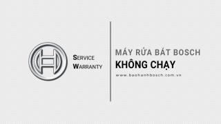 Máy rửa bát Bosch không chạy: 4 nguyên nhân & cách xử lý