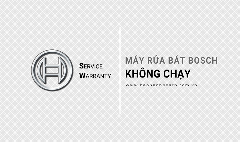 Máy rửa bát Bosch không chạy